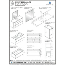 Load image into Gallery viewer, Fresca Formosa 60&quot; Floor Standing Single Sink Modern Bathroom Cabinet w/ Top &amp; Sink FCB31-123612ACA-FC-CWH-U