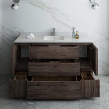 Load image into Gallery viewer, Fresca Formosa 60&quot; Floor Standing Single Sink Modern Bathroom Cabinet w/ Top &amp; Sink FCB31-123612ACA-FC-CWH-U