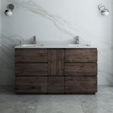 Load image into Gallery viewer, Fresca Formosa 58&quot; Floor Standing Double Sink Modern Bathroom Cabinet FCB31-241224ACA-FC