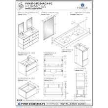 Load image into Gallery viewer, Fresca Formosa 58&quot; Floor Standing Double Sink Modern Bathroom Cabinet FCB31-241224ACA-FC