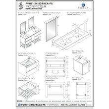 Load image into Gallery viewer, Fresca Formosa 58&quot; Floor Standing Open Bottom Double Sink Modern Bathroom Cabinet  FCB31-241224ACA-FS