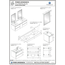 Load image into Gallery viewer, Fresca Formosa 58&quot; Wall Hung Double Sink Modern Bathroom Cabinet FCB31-241224ACA