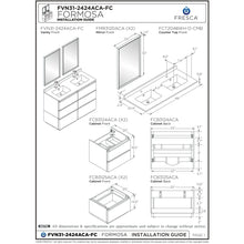 Load image into Gallery viewer, Fresca Formosa 46&quot; Floor Standing Double Sink Modern Bathroom Cabinet FCB31-2424ACA-FC