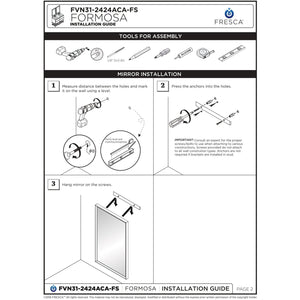 Fresca Formosa 48" Floor Standing Open Bottom Double Sink Modern Bathroom Cabinet w/ Top & Sinks FCB31-2424ACA-FS-CWH-U