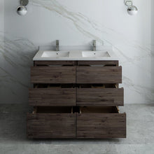 Load image into Gallery viewer, Fresca Formosa 46&quot; Floor Standing Double Sink Modern Bathroom Cabinet FCB31-2424ACA-FC