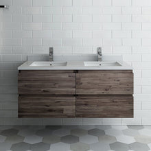 Load image into Gallery viewer, Fresca Formosa 46&quot; Wall Hung Double Sink Modern Bathroom Cabinet FCB31-2424ACA