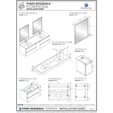 Load image into Gallery viewer, Fresca Formosa 72&quot; Wall Hung Double Sink Modern Bathroom Cabinet w/ Top &amp; Sinks FCB31-301230ACA-CWH-U