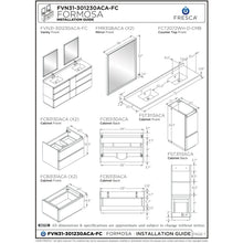 Load image into Gallery viewer, Fresca Formosa 72&quot; Floor Standing Double Sink Modern Bathroom Cabinet w/ Top &amp; Sinks FCB31-301230ACA-FC-CWH-U