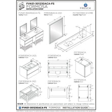 Load image into Gallery viewer, Fresca Formosa 72&quot; Floor Standing Open Bottom Double Sink Modern Bathroom Cabinet w/ Top &amp; Sinks FCB31-301230ACA-FS-CWH-U