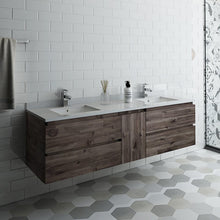 Load image into Gallery viewer, Fresca Formosa 70&quot; Wall Hung Double Sink Modern Bathroom Cabinet FCB31-301230ACA