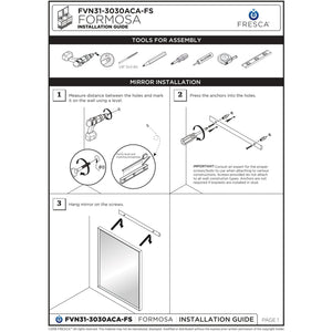 Fresca Formosa 58" Floor Standing Open Bottom Double Sink Modern Bathroom Cabinet FCB31-3030ACA-FS