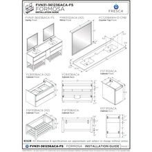 Load image into Gallery viewer, Fresca Formosa 82&quot; Floor Standing Open Bottom Double Sink Modern Bathroom Cabinet FCB31-361236ACA-FS