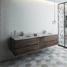 Load image into Gallery viewer, Fresca Formosa 82&quot; Wall Hung Double Sink Modern Bathroom Cabinet FCB31-361236ACA