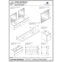 Load image into Gallery viewer, Fresca Formosa 82&quot; Wall Hung Double Sink Modern Bathroom Cabinet FCB31-361236ACA