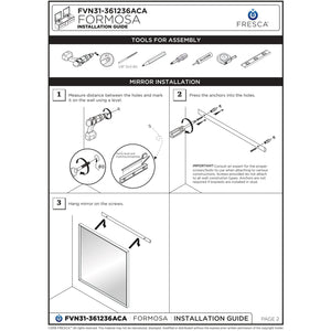 Fresca Formosa 82" Wall Hung Double Sink Modern Bathroom Cabinet FCB31-361236ACA