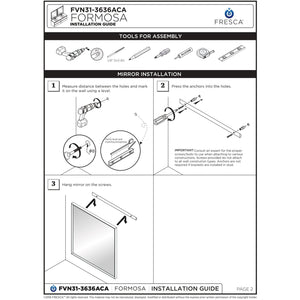 Fresca Formosa 70" Wall Hung Double Sink Modern Bathroom Cabinet FCB31-3636ACA