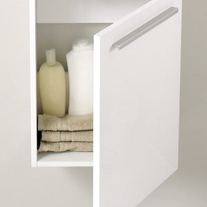 Fresca Pulito 16" Small White Modern Bathroom Vanity w/ Integrated Sink FCB8002WH-I