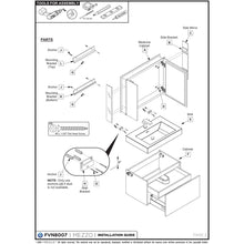 Load image into Gallery viewer, Fresca FCB8007BW-I Mezzo 30&quot; Black Wall Hung Modern Bathroom Cabinet w/ Integrated Sink