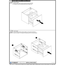 Load image into Gallery viewer, Fresca FCB8007BW-I Mezzo 30&quot; Black Wall Hung Modern Bathroom Cabinet w/ Integrated Sink