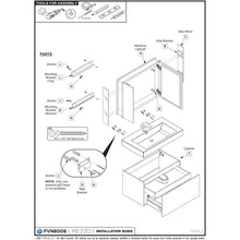 Load image into Gallery viewer, Fresca Mezzo 36&quot; Black Wall Hung Modern Bathroom Cabinet FCB8008BW