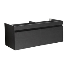 Load image into Gallery viewer, Fresca Mezzo 48&quot; Black Wall Hung Double Sink Modern Bathroom Cabinet FCB8012BW