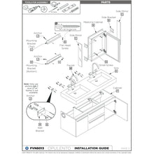 Load image into Gallery viewer, Fresca Opulento 54&quot; Gray Oak Modern Double Sink Bathroom Cabinet w/ Integrated Sinks FCB8013GO-I