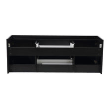 Load image into Gallery viewer, Fresca Opulento 54&quot; Black Modern Double Sink Bathroom Cabinet FCB8013BW