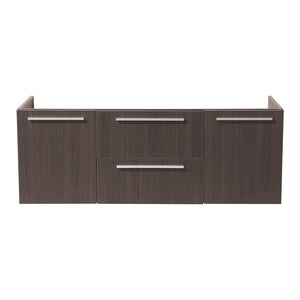 Fresca Opulento 54" Gray Oak Modern Double Sink Bathroom Cabinet FCB8013GO