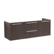 Load image into Gallery viewer, Fresca Opulento 54&quot; Gray Oak Modern Double Sink Bathroom Cabinet FCB8013GO