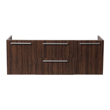 Load image into Gallery viewer, Fresca Opulento 54&quot; Walnut Modern Double Sink Cabinet FCB8013GW