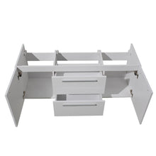 Load image into Gallery viewer, Fresca Opulento 54&quot; White Modern Double Sink Cabinet FCB8013WH