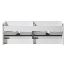 Load image into Gallery viewer, Fresca Largo 57&quot; White Modern Double Sink Bathroom Cabinet FCB8040WH