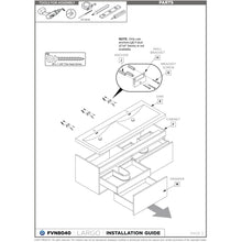 Load image into Gallery viewer, Fresca Largo 57&quot; White Modern Double Sink Bathroom Cabinet FCB8040WH