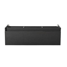 Load image into Gallery viewer, Fresca Mezzo 60&quot; Black Wall Hung Single Sink Modern Bathroom Cabinet FCB8041BW