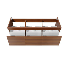 Load image into Gallery viewer, Fresca Mezzo 60&quot; Teak Wall Hung Single Sink Modern Bathroom Cabinet FCB8041TK