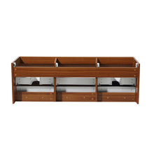 Load image into Gallery viewer, Fresca Mezzo 60&quot; Teak Wall Hung Single Sink Modern Bathroom Cabinet FCB8041TK