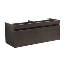 Load image into Gallery viewer, Fresca Mezzo 60&quot; Gray Oak Wall Hung Double Sink Modern Bathroom Cabinet FCB8042GO