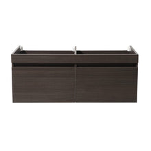 Load image into Gallery viewer, Fresca Mezzo 60&quot; Gray Oak Wall Hung Double Sink Modern Bathroom Cabinet FCB8042GO