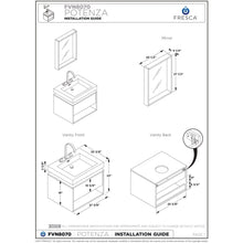 Load image into Gallery viewer, Fresca Potenza 28&quot; Gray Oak Modern Bathroom Cabinet FCB8070GO