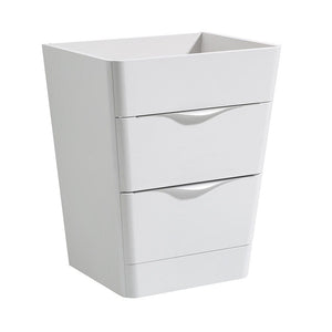 Fresca Milano 26" Glossy White Modern Bathroom Cabinet FCB8525WH