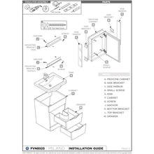 Load image into Gallery viewer, Fresca Milano 26&quot; Glossy White Modern Bathroom Cabinet FCB8525WH