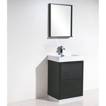 Load image into Gallery viewer, Kubebath FMB24-BK Bliss 24&quot; Black Free Standing Modern Bathroom Vanity