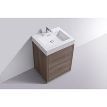 Load image into Gallery viewer, Kubebath FMB24-BTN Bliss 24&quot; Butternut Free Standing Modern Bathroom Vanity