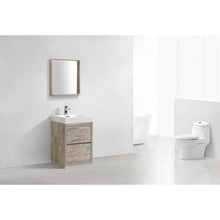Load image into Gallery viewer, Kubebath FMB24-NW Bliss 24&quot; Nature Wood Free Standing Modern Bathroom Vanity