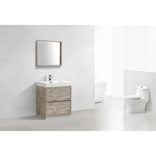 Load image into Gallery viewer, Kubebath FMB30-NW Bliss 30&quot; Nature Wood Free Standing Modern Bathroom Vanity