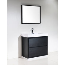 Load image into Gallery viewer, Kubebath FMB36-BK Bliss 36&quot; Black Free Standing Modern Bathroom Vanity
