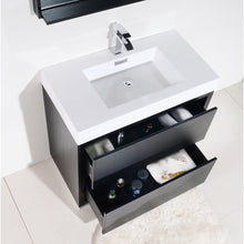 Load image into Gallery viewer, Kubebath FMB36-BK Bliss 36&quot; Black Free Standing Modern Bathroom Vanity