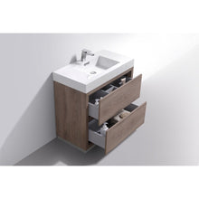 Load image into Gallery viewer, Kubebath FMB36-BTN Bliss 36&quot; Butternut  Free Standing Modern Bathroom Vanity