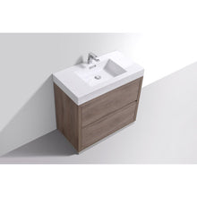 Load image into Gallery viewer, Kubebath FMB40-BTN Bliss 40&quot; Butternut Free Standing Modern Bathroom Vanity