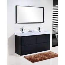 Load image into Gallery viewer, Kubebath FMB60D-BK Bliss 60&quot; Double  Sink Black Free Standing Modern Bathroom Vanity